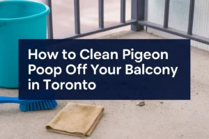 How to Clean Pigeon Poop Off Your Balcony in Toronto