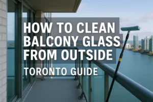 How to Clean Balcony Glass From Outside in Toronto