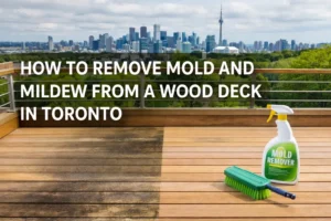 How to Remove Mold and Mildew from a Wood Deck in Toronto
