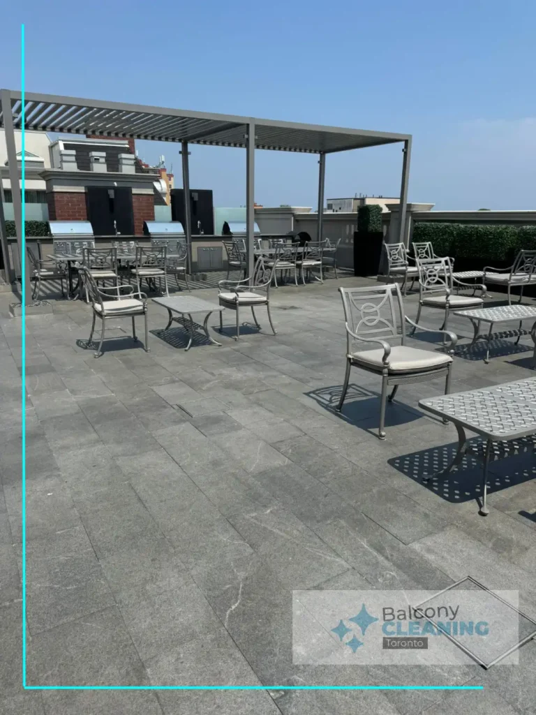 Clean concrete floor