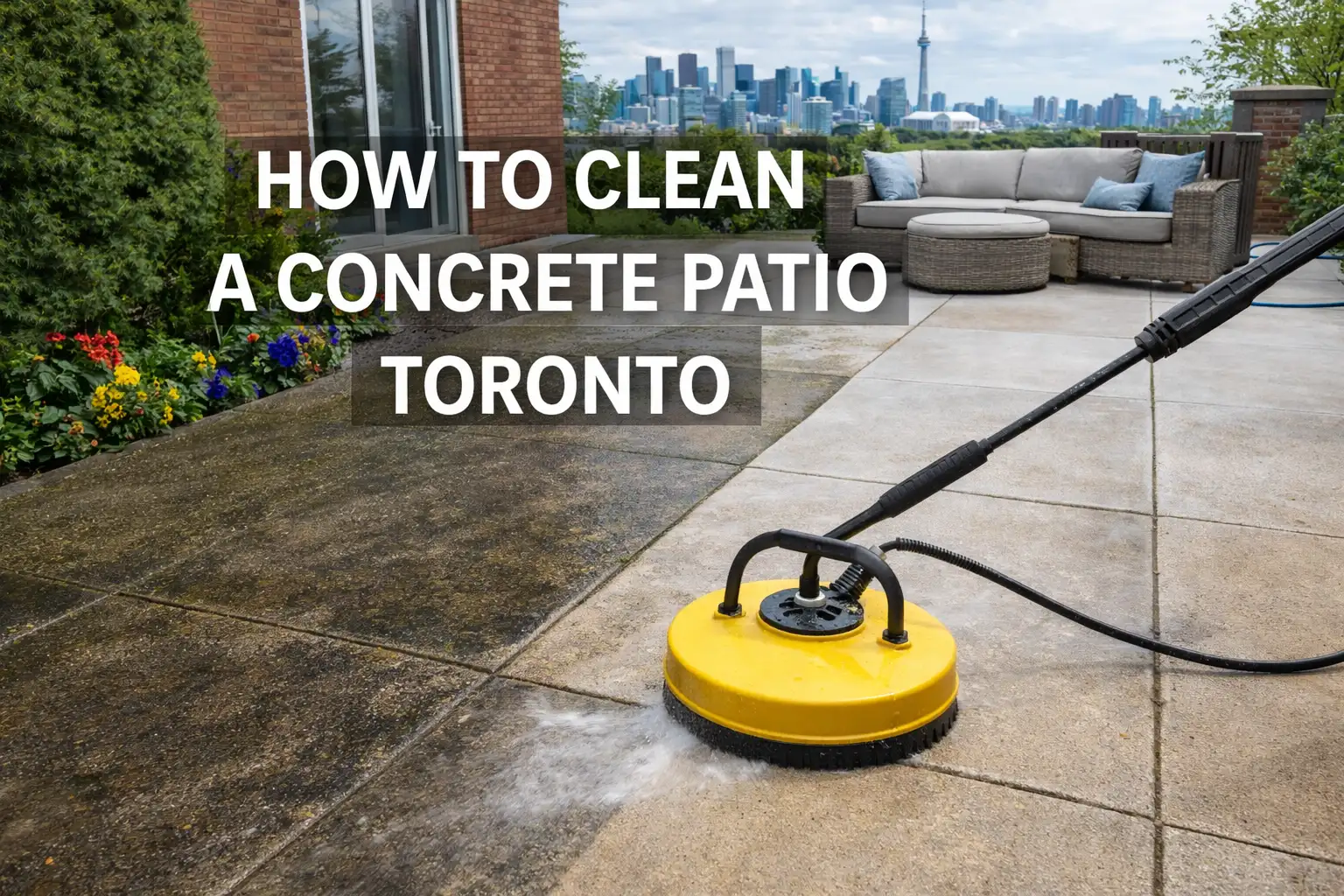 How to Clean a Concrete Patio in Toronto (Step-by-Step Guide)