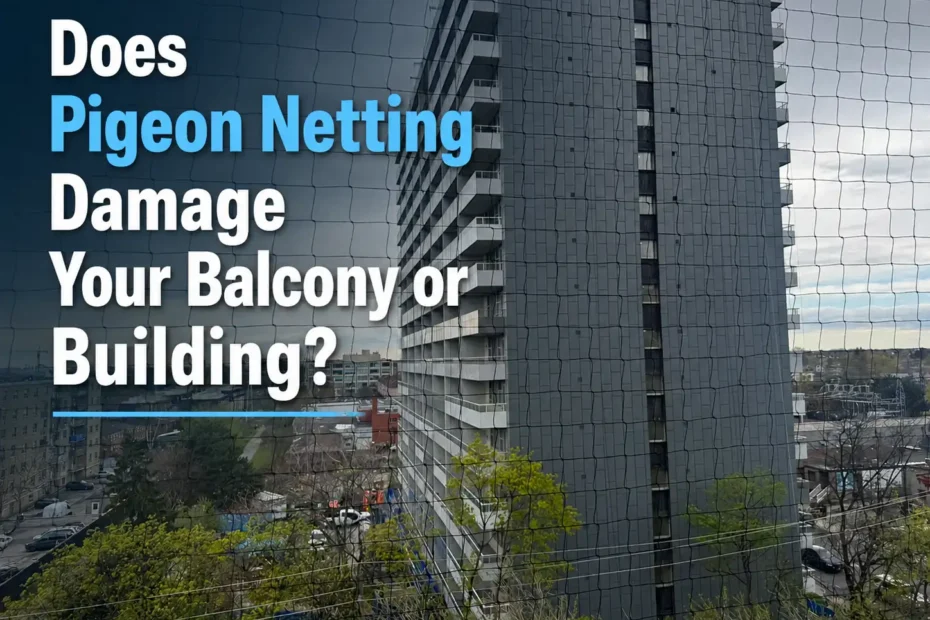 Does Pigeon Netting Damage Your Balcony or Building