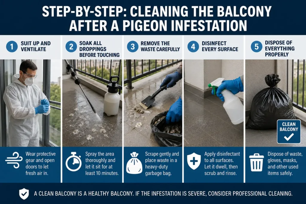 Step-by-Step Cleaning the Balcony