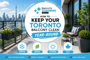 How to Keep Your Toronto Balcony Clean Year-Round